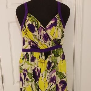 Multi-colored Floral Maxi Dress (size 18/20)